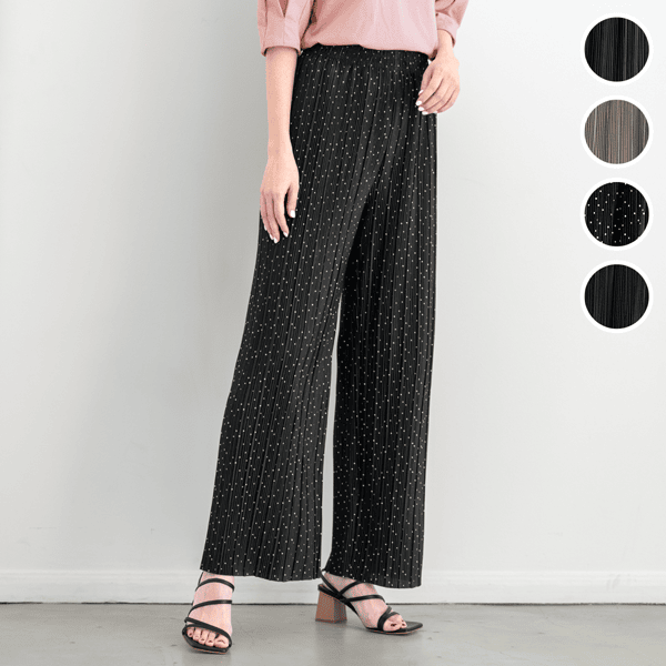 さわやかメッシュプリーツパンツ | パンツ通販のDHC