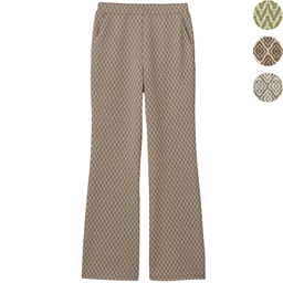 ストレッチ・ラメジャカードパンツ