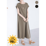 大人のとろみロングワンピース