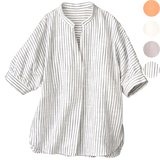 スラブダブルガーゼ・ドルマンシャツ