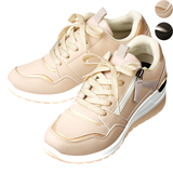 美脚見え・らく履き厚底スニーカー