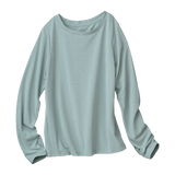 涼しいＵＶ対策インナー・丸首長袖（指穴付き）