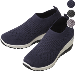 ニットでらく・美脚見え厚底スニーカー