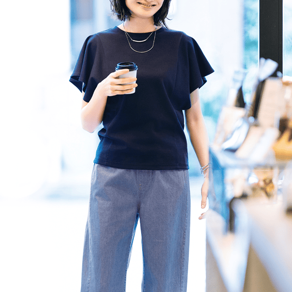 ほぼ透けないフレアスリーブカットソー | Tシャツ/カットソー通販のDHC