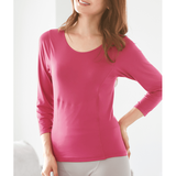 ぽか活・起毛着やせサポートインナー・8分袖