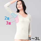 ビューティウォーム超大汗取りインナー・8分袖