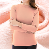 ぬく暖・ハイネック長袖インナー（裏シャギー）