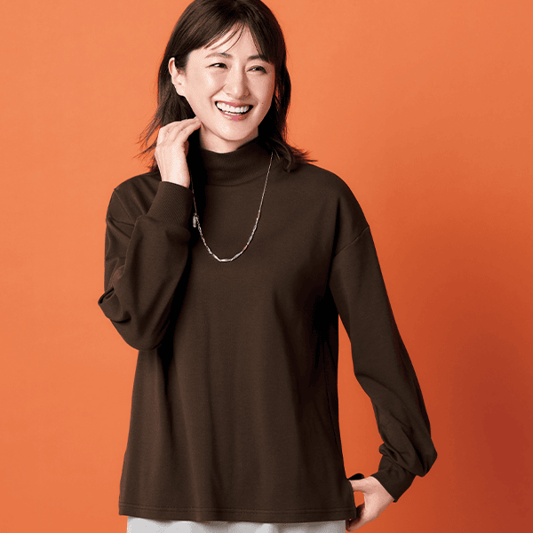 あったかコットン・ハイネックカットソー | Tシャツ/カットソー通販のDHC