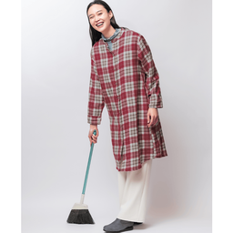 家事もラク・腰まであったか裏ボア羽織り