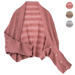 3WAY透かし編みボレロ