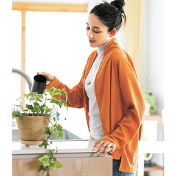 軽くてさらり・楊柳ジャージーカーデ