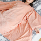 袖肩ぽかぽか毛布（シアバター加工）