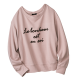 ロゴ刺しゅうプルオーバー