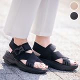 クロスゴム厚底サンダル