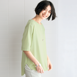さらっとコットン・ハーフスリーブカットソー