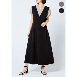 ダブルクロス・フレアワンピース