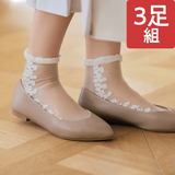 ３足組・柄入りシアーソックス