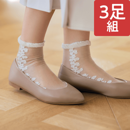 ３足組・柄入りシアーソックス