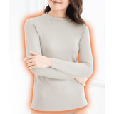 ビューティウォームインナー・ハイネック長袖（ふんわり裏起毛）