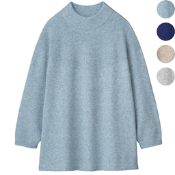 軽くてふんわり・体型カバーニットチュニック