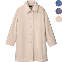 シャギーカラーコート