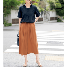 落ち感・タックキュロット | パンツ通販のDHC