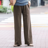 ふわプレミアム厚手スウェット裏起毛・ワイドパンツ（保温）