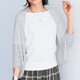 2WAYシャーリングボレロ（接触冷感）