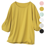 涼美コット・ボリュームパフカットソー