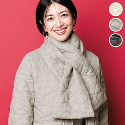 裏フリースキルティングマフラー