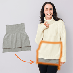 冬のミカタ・お尻が隠れる腹巻き