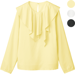 こっそりあったか透けにくいブラウス