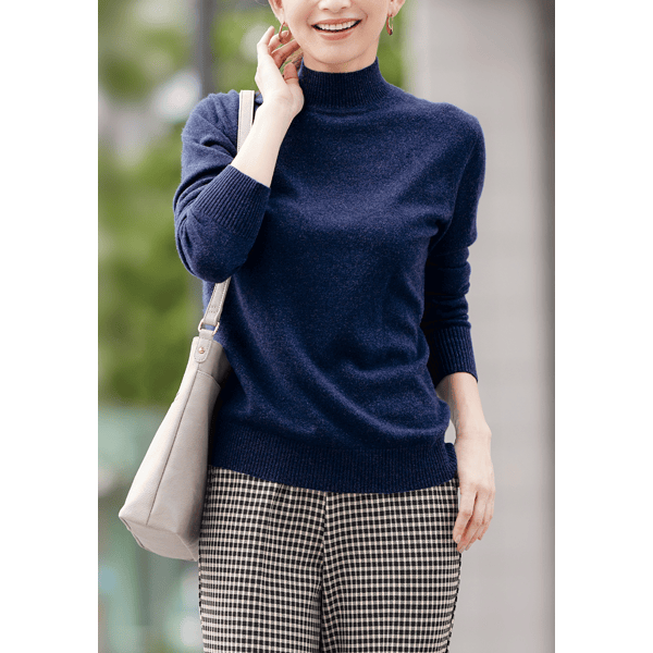 贅沢なカシミヤ・ハイネックニット | ニット/セーター通販のDHC