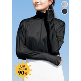 UV美肌・ジップアップボレロ（接触冷感）