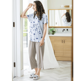 涼感・ルームウェア上下セット（フラワー）