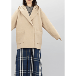 カシミヤ混フード付きコート | コート通販のDHC