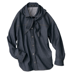 色落ちしないデニムシャツ