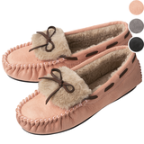 ふかふかボアリボンモカシン