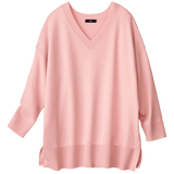 ヒップが隠れる・体型カバーニット