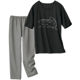 ちょっとおでかけルームウェア上下セット（ネコ柄）