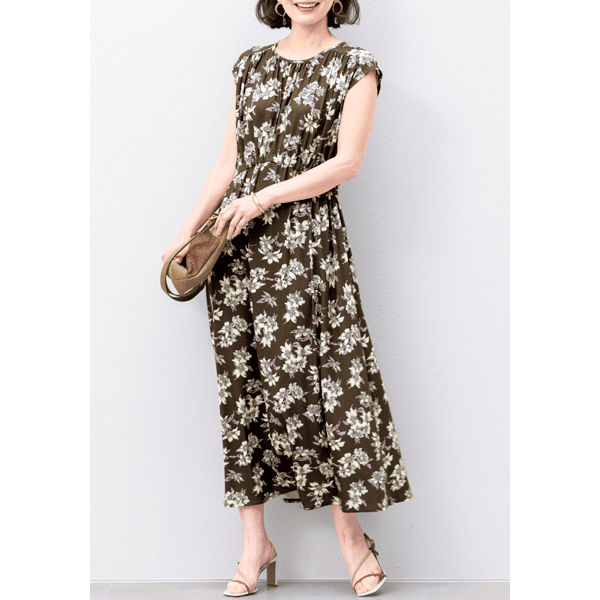 速乾ジャージーギャザーワンピース | ワンピース/チュニック通販のDHC