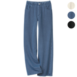 こっそりあったか・裏ボアニットデニム