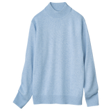 贅沢なシルクカシミヤ・ハイネックニット