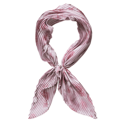 フラワー柄プリーツスカーフ