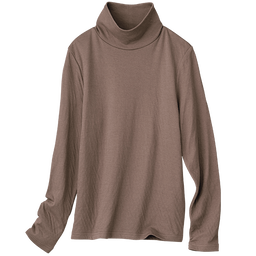 エアリーホイップガーゼ・ハイネックカットソー