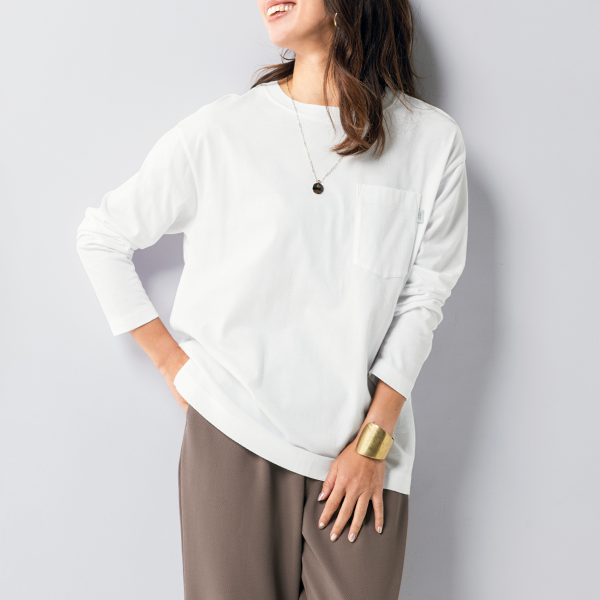 ポケット付き長袖カットソー（LOC） | Tシャツ/カットソー通販のDHC