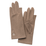 のびのびストレッチ・指あきグローブ（雪の結晶）