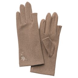 のびのびストレッチ・指あきグローブ（雪の結晶）