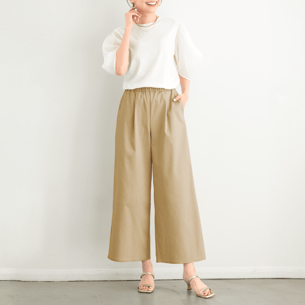 涼やかパンツ・ギャザーワイド | パンツ通販のDHC