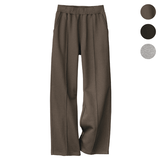 ふわプレミアム厚手スウェット裏起毛・ワイドパンツ（保温）